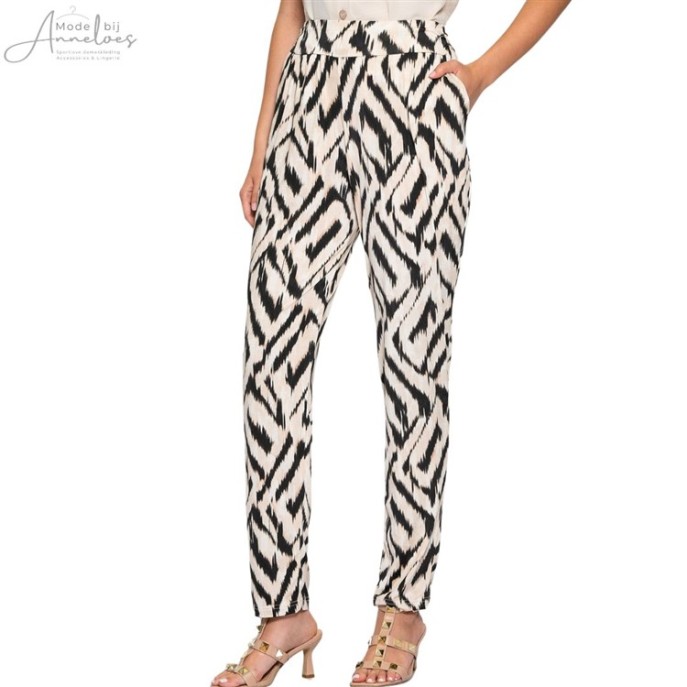 Z Batida Broek lang print - Zwart zand